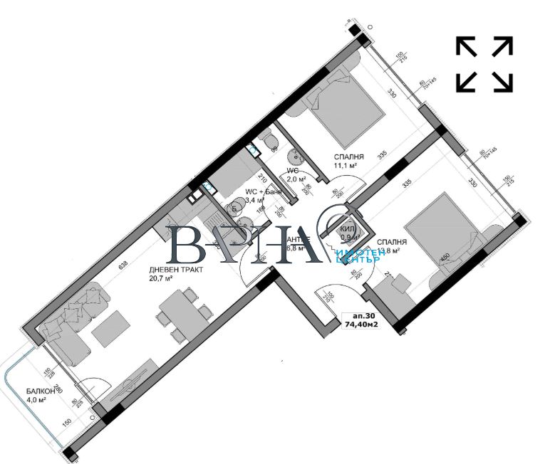 3-стаен - Варна, Владиславово - 0