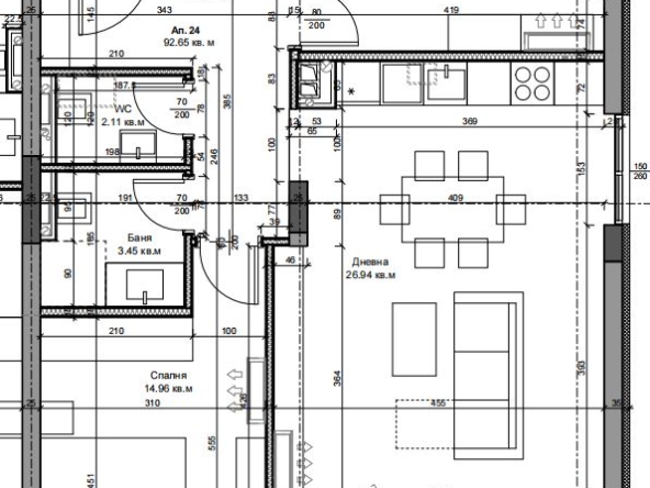 Тристаен Апартамент кв. Галата в Нова Сграда - 0