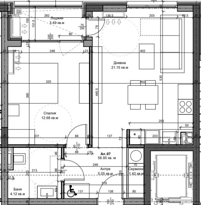 Двустаен Апартамент кв. Галата в Нова Сграда - 0