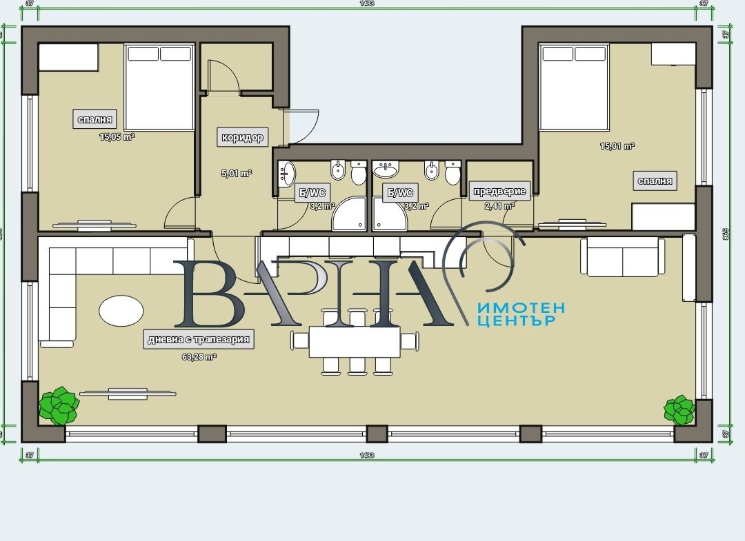 3-стаен - Варна, м-т Траката - 0