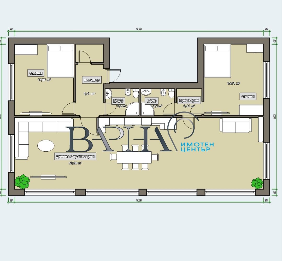 3-стаен - Варна, м-т Траката - 0
