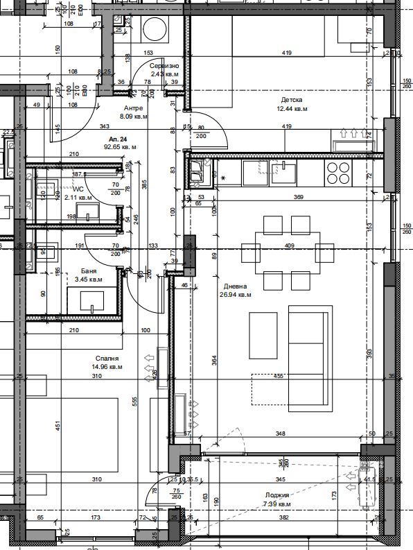 Тристаен Апартамент кв. Галата в Нова Сграда - 0