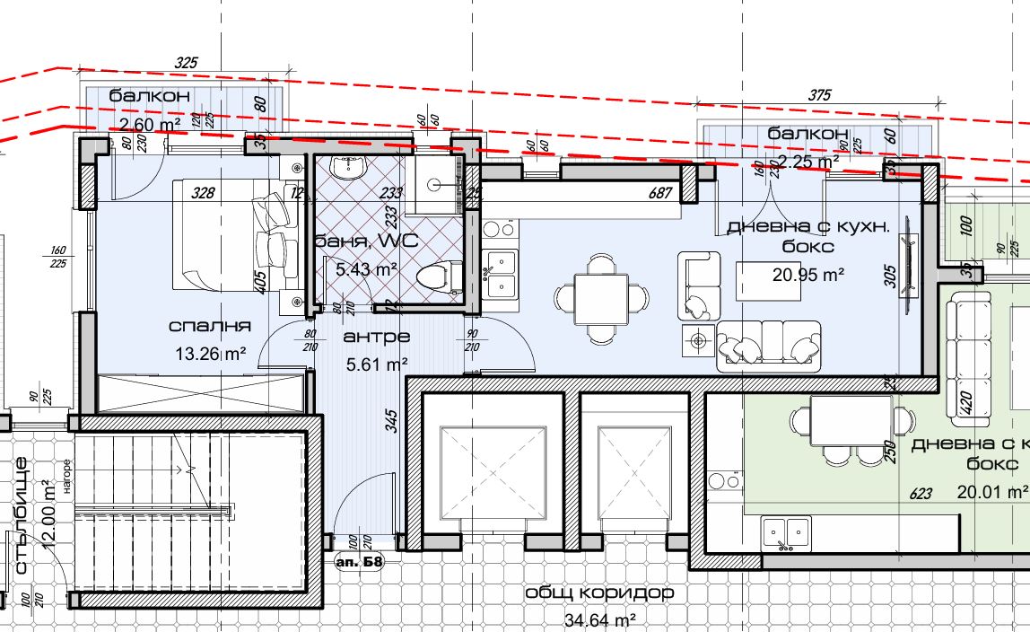 2-стаен - Варна, Цветен - 0