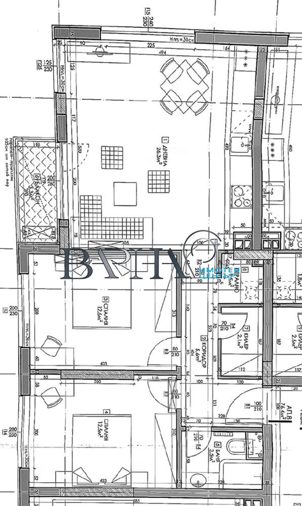 3-стаен – Варна, Бриз-0 3-стаен - Варна, Бриз - 0